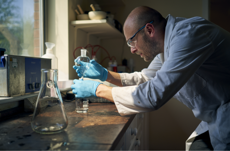 Man working in lab